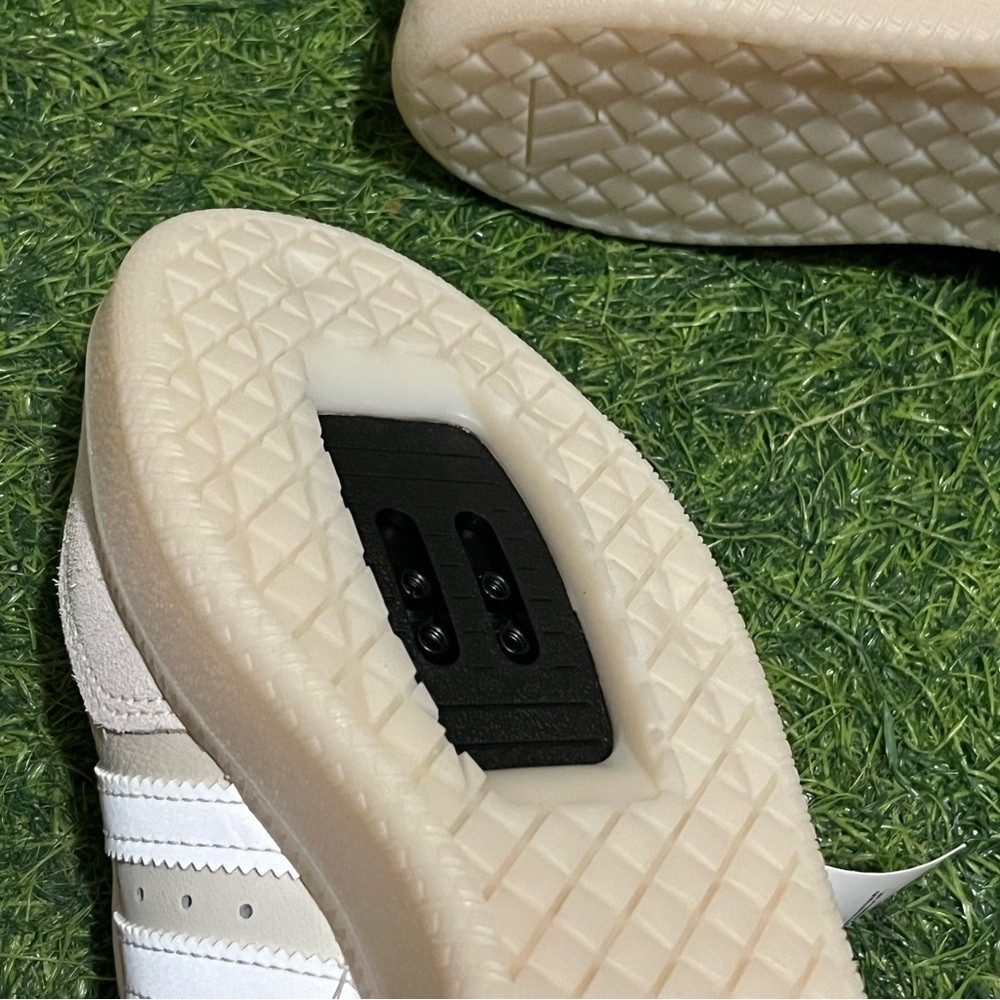 Adidas Velosamba Leather Cycling Shoes “Off White” Cream 3M JQ2323 Mens 6/ Wms 7 - Picture 10 of 10